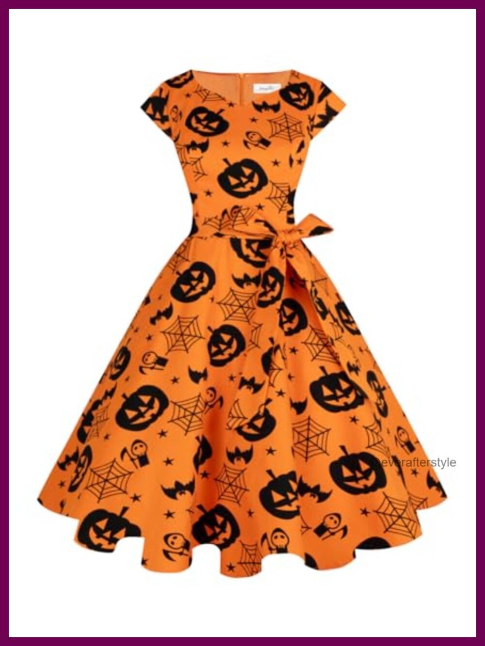 Vintage 1950s Swing Dress Sweetheart Cap Sleeve A-Line Cocktail